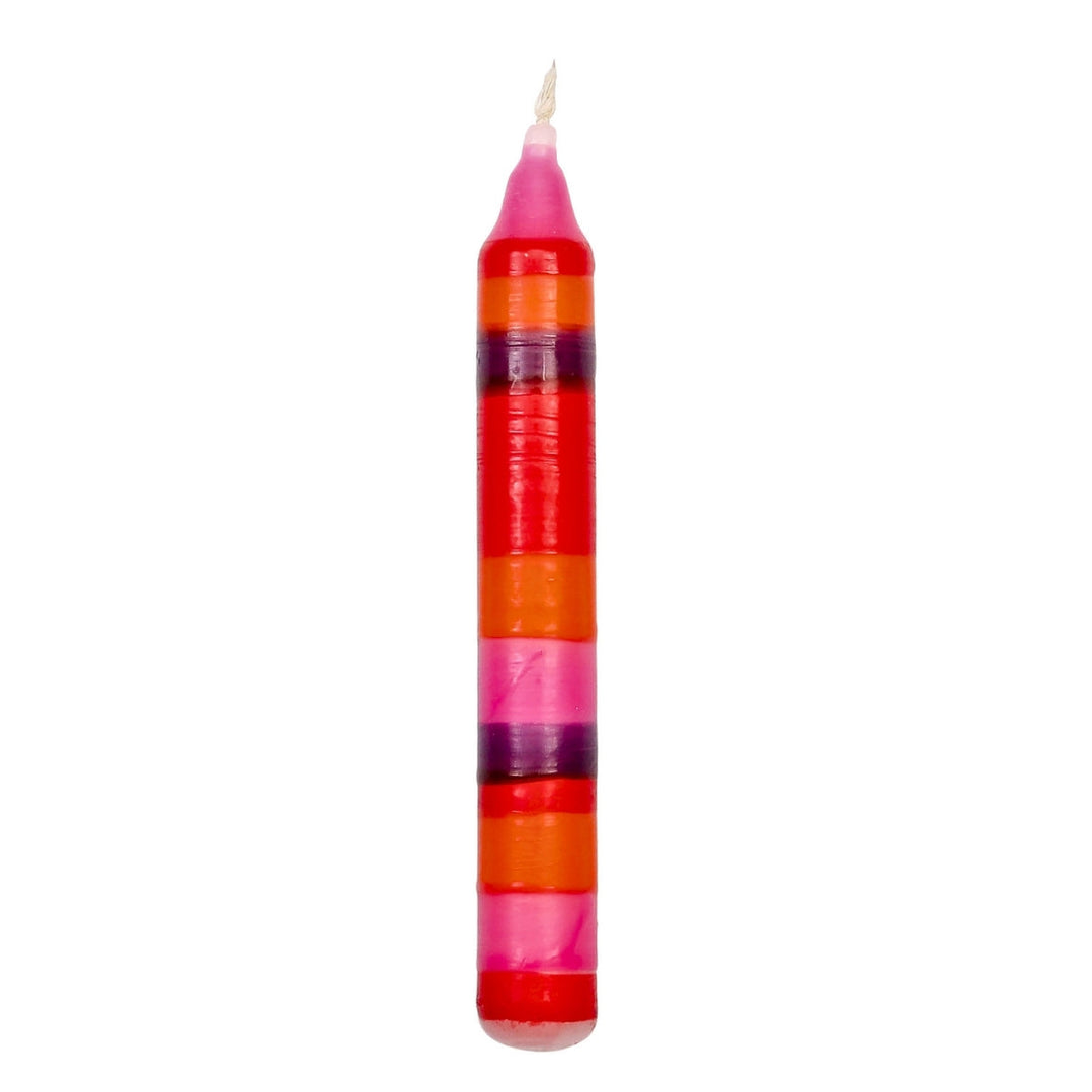 Ahrens Celebration Ring Candle - Striped, Red & Purple from Australia