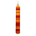Ahrens Celebration Ring Candle - Striped, Orange & Yellow