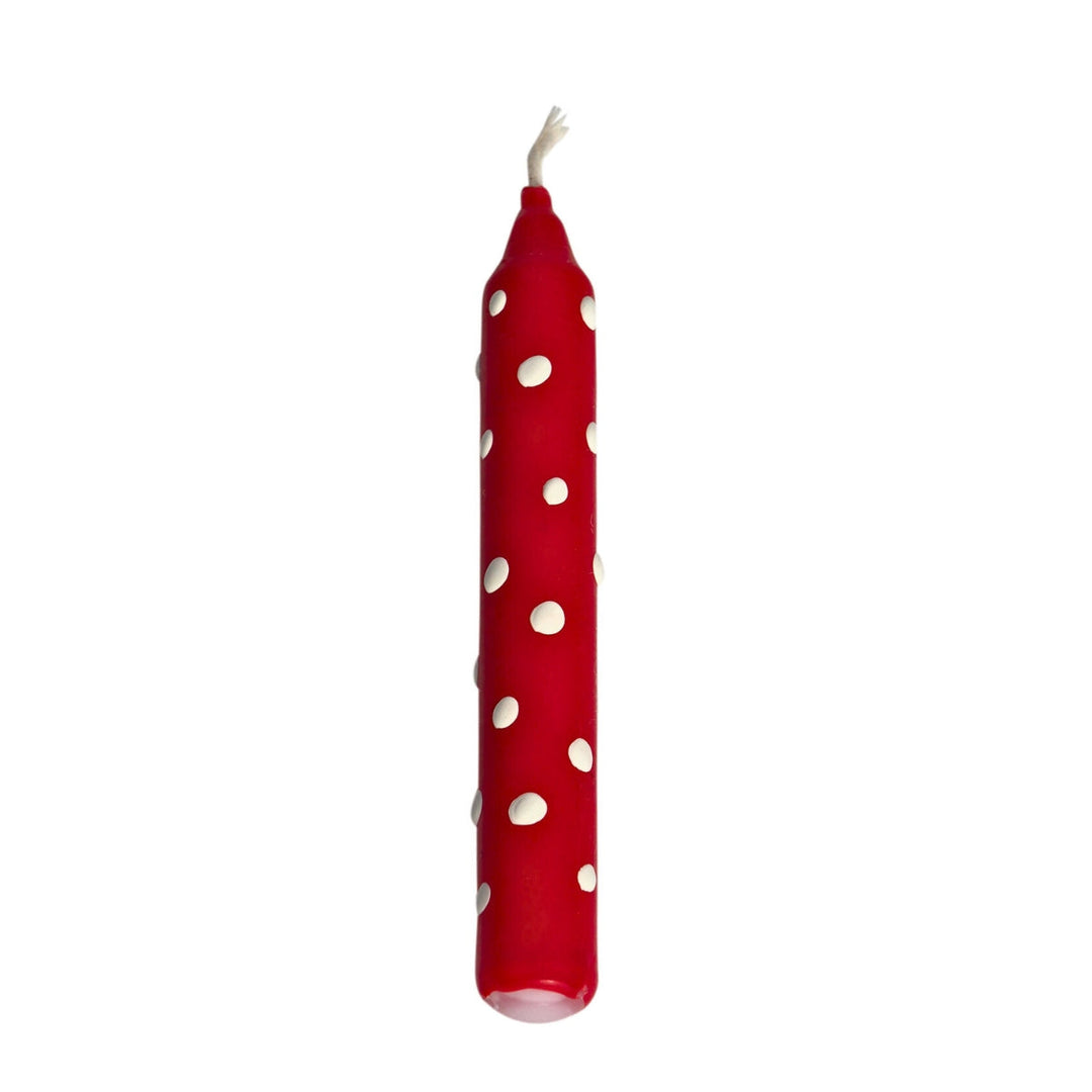 Ahrens Celebration Ring Candle - White Dots, Red from Australia