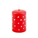 Ahrens Tall Tealight Candle - White Dots, Red from Australia