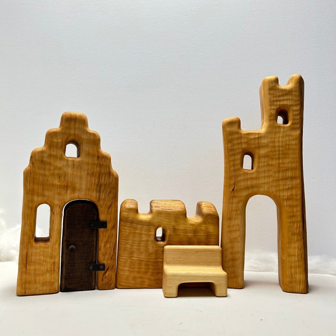 Bikeho Town Walls 4 pcs. - Wooden Toys, Online - Australia
