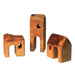 Bikeho Small Village Houses 3 Pieces Wooden Toys - Australia, Online