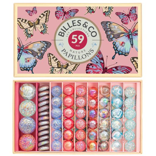 BM-BOX-29 Billes & Co Marble Treasure Box - Anamorphic Butterfly, Large - Australia