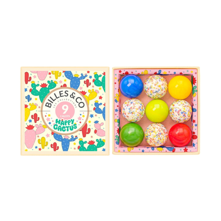 The Billes & Co Giant Happy Cactus Marbles in Mini Box - Online, Australia