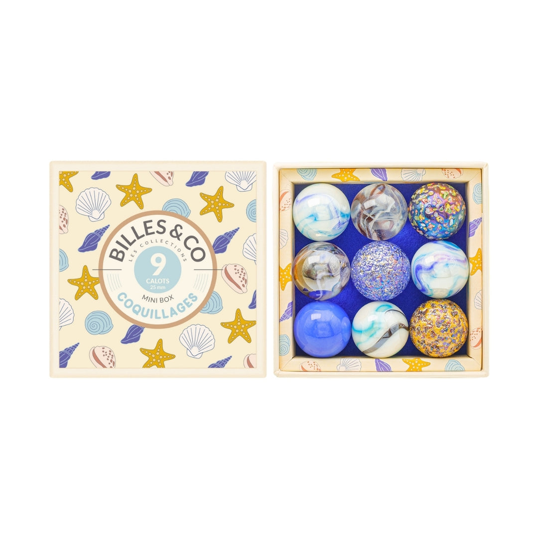 Billes & Co Giant Seashells Marbles in Mini Box - Online, Australia