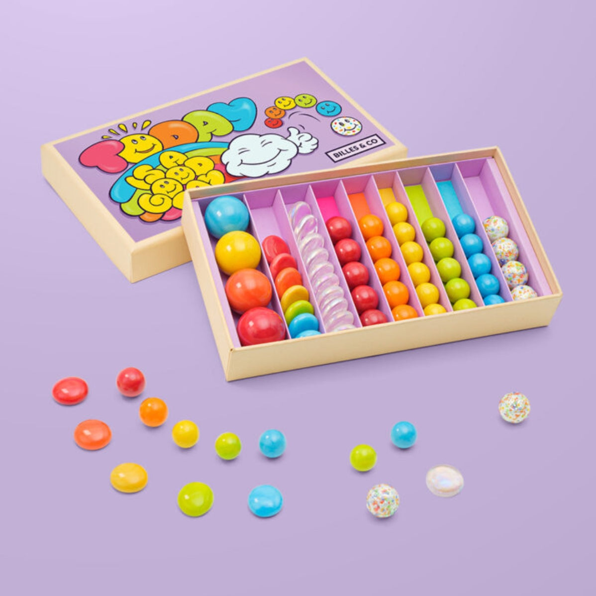 SECONDS - Billes & Co. Today Is A Good Day Marbles - Lilac