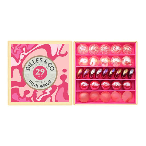 MINIBOX-22 Billes & Co. Marbles Mini Box - Pink Wave