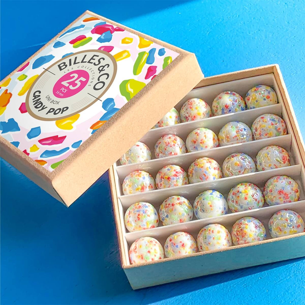 UNIBOX-12 Billes & Co. Marbles Uni Box - Candy Pop