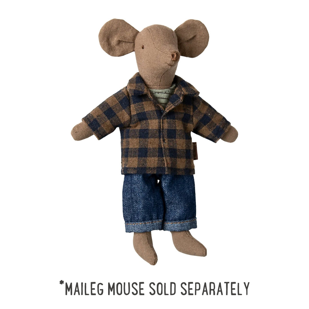 Brown Checked Shirt And Pants, Dad Mouse from Australia