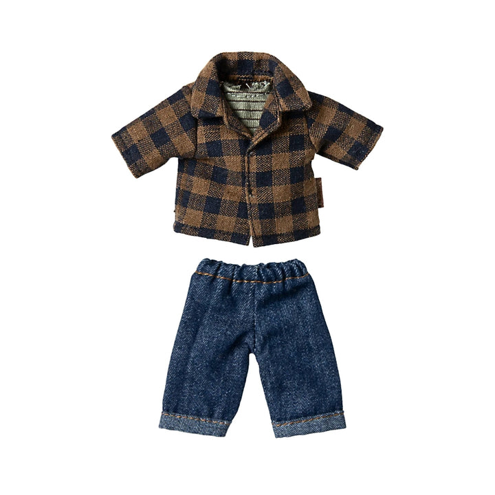 Brown Checked Shirt And Pants, Dad Mouse from Australia