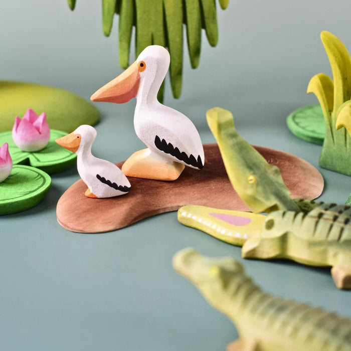 BumbuToys Landscape Wooden Figure - Island for Small World Play from Australia