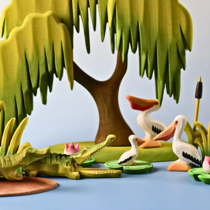 BumbuToys Landscape Wooden Figure - Island for Small World Play from Australia
