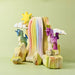 Bumbu Toys Handcrafted Landscape Wooden Figures Rainbow Rocks Set of 5 for Small World Play from Australia