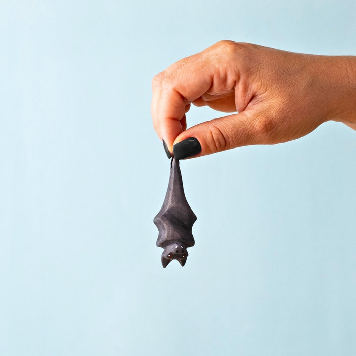 BumbuToys Wooden Animal - Bat, Huggy for Small World Play from Australia