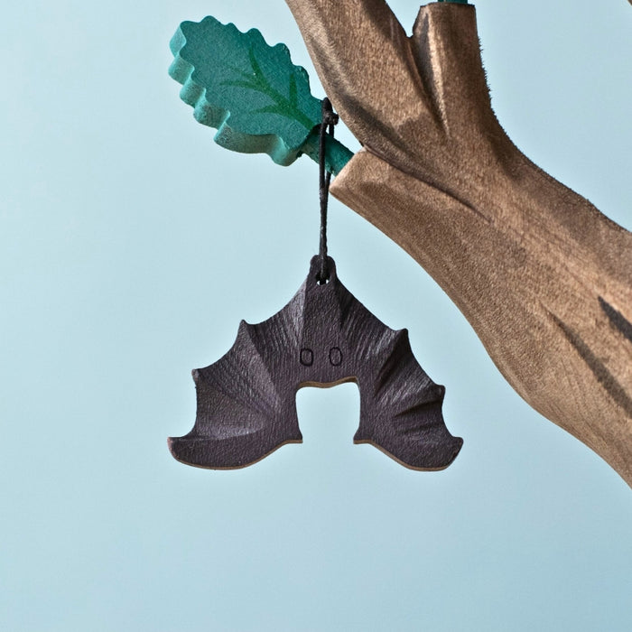 BumbuToys Wooden Animal - Bat, Nappy for Small World Play from Australia