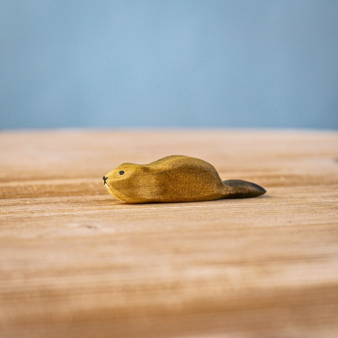 BumbuToys Wooden Baby Beaver for Small World Play from Australia