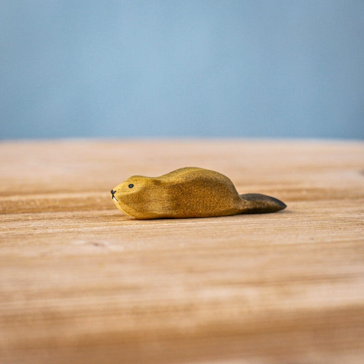 BumbuToys Wooden Baby Beaver for Small World Play from Australia