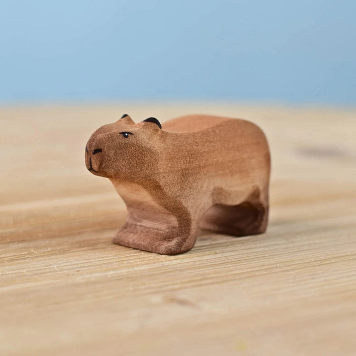 BumbuToys Wooden Animal - Capybara for Small World Play from Australia