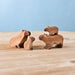 BumbuToys Wooden Animal - Capybara Family - Set of 4 for Small World Play from Australia
