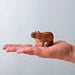 BumbuToys Wooden Animal - Capybara Sitting for Small World Play from Australia