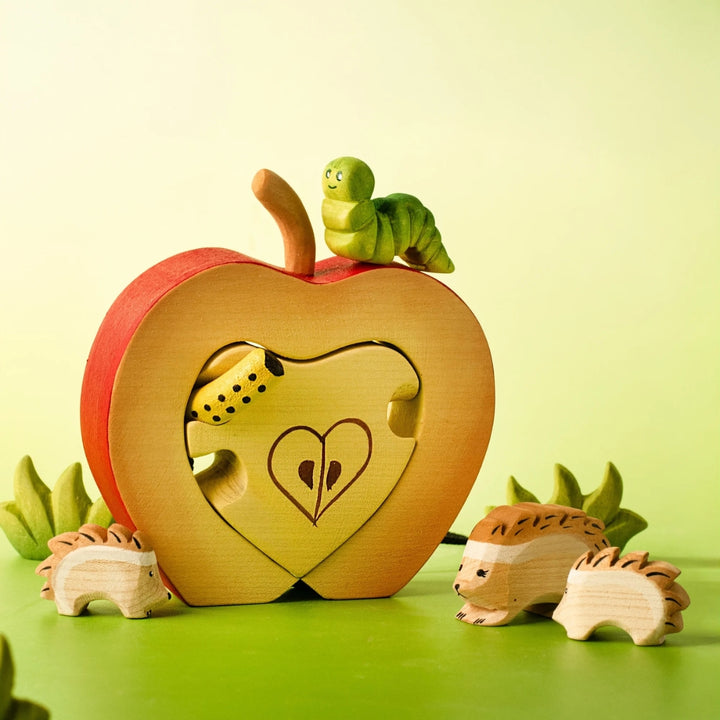 BumbuToys Wooden Animal - Caterpillar for Small World Play - Online, Australia