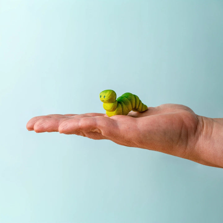 BumbuToys Wooden Animal - Caterpillar for Small World Play - Online, Australia