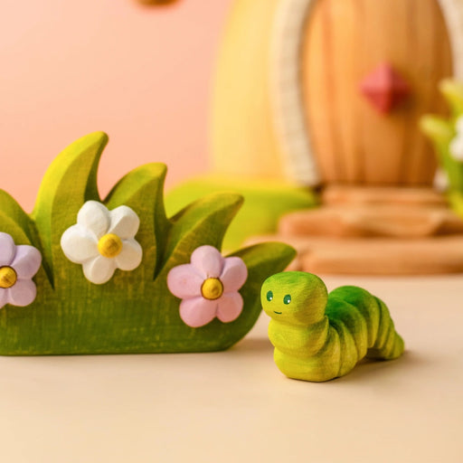 BumbuToys Wooden Animal - Caterpillar for Small World Play - Online, Australia