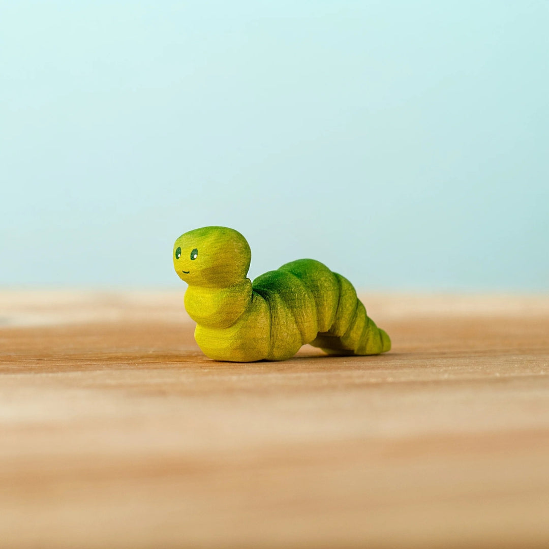 BumbuToys Wooden Animal - Caterpillar for Small World Play - Online, Australia