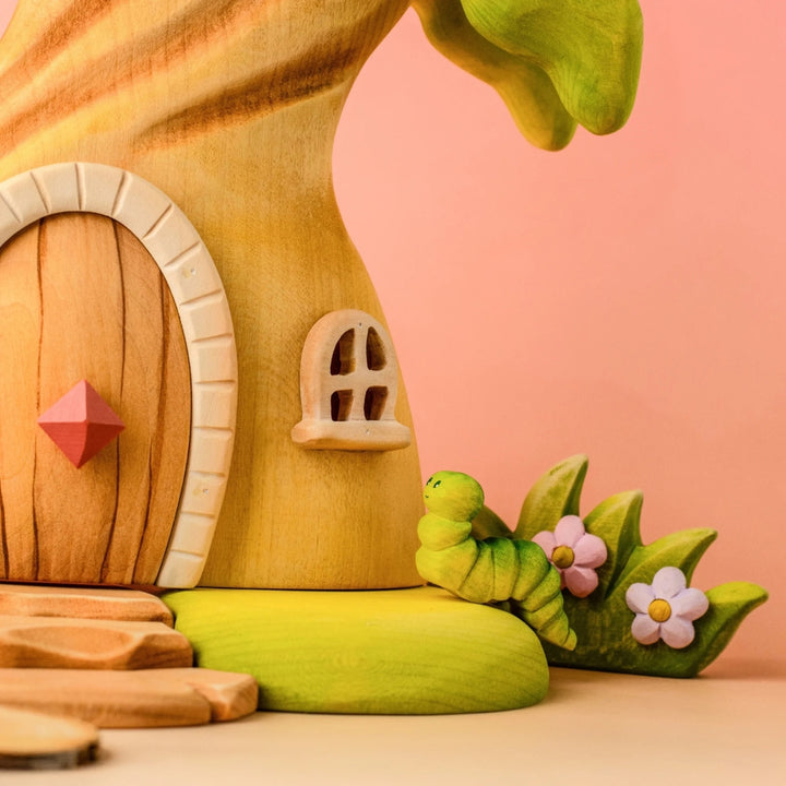 BumbuToys Wooden Animal - Caterpillar for Small World Play - Online, Australia