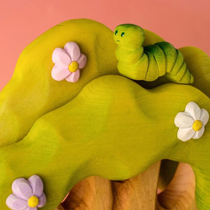 BumbuToys Wooden Animal - Caterpillar for Small World Play - Online, Australia