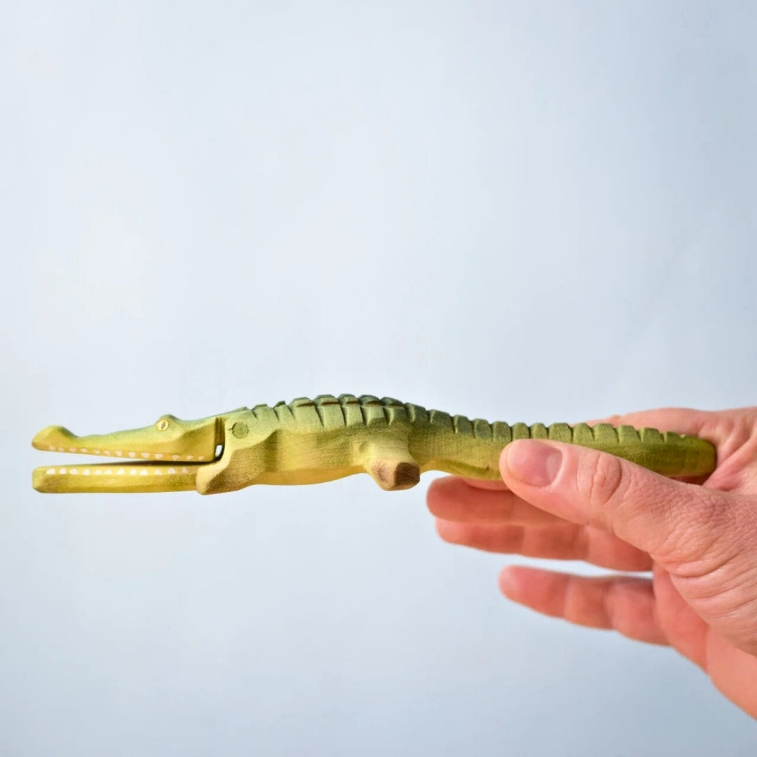 BumbuToys Wooden Animal - Crocodile for Small World Play from Australia