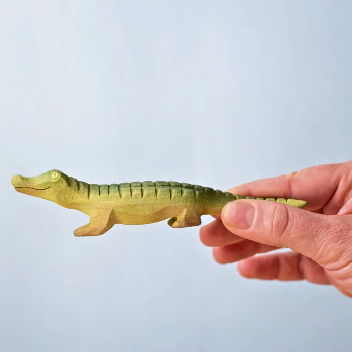 BumbuToys Wooden Animal - Crocodile Baby for Small World Play from Australia
