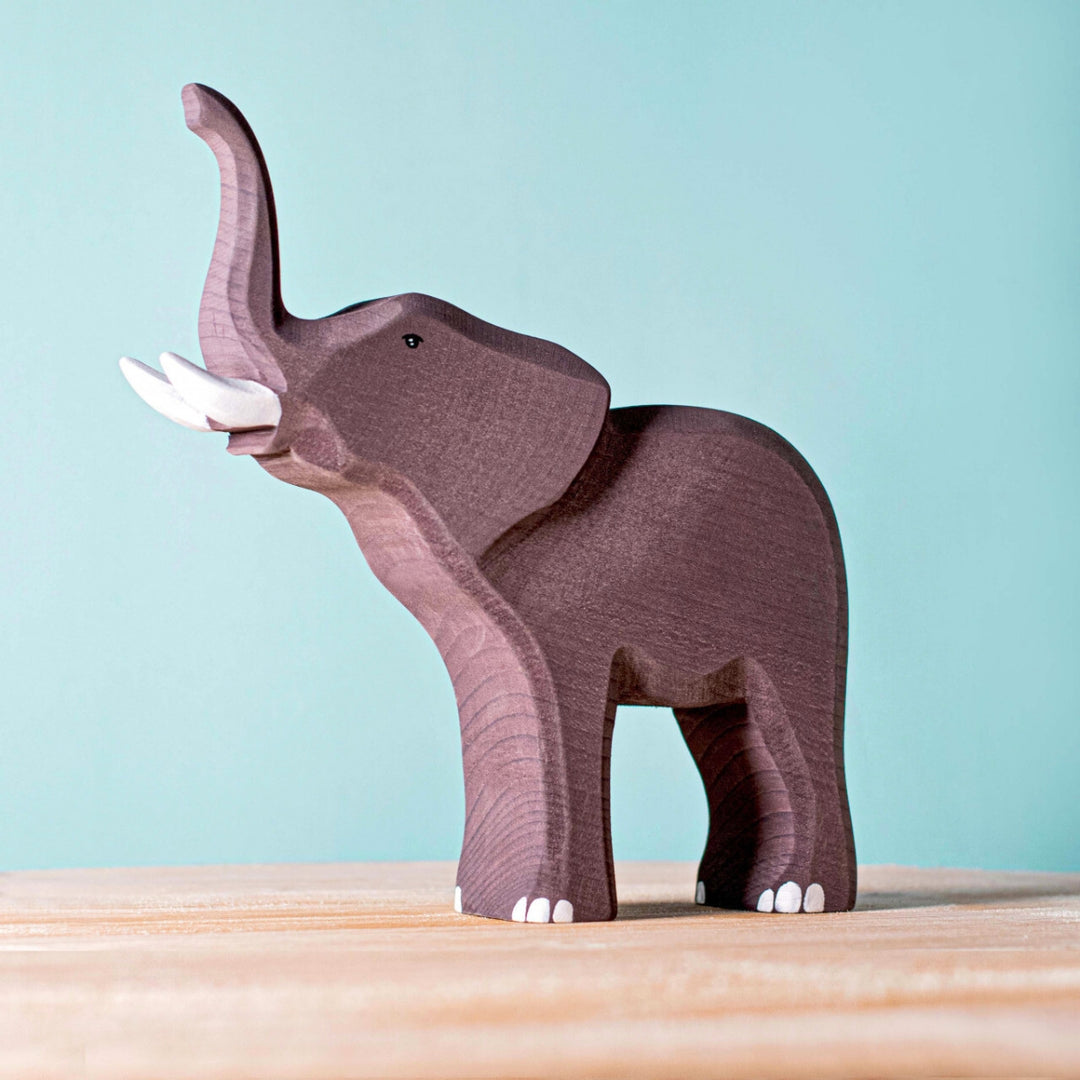 BumbuToys Handcrafted Wooden Animal Large African Elephant from Australia