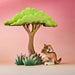 BumbuToys Wooden Animal - Kangaroo Young for Small World Play from Australia