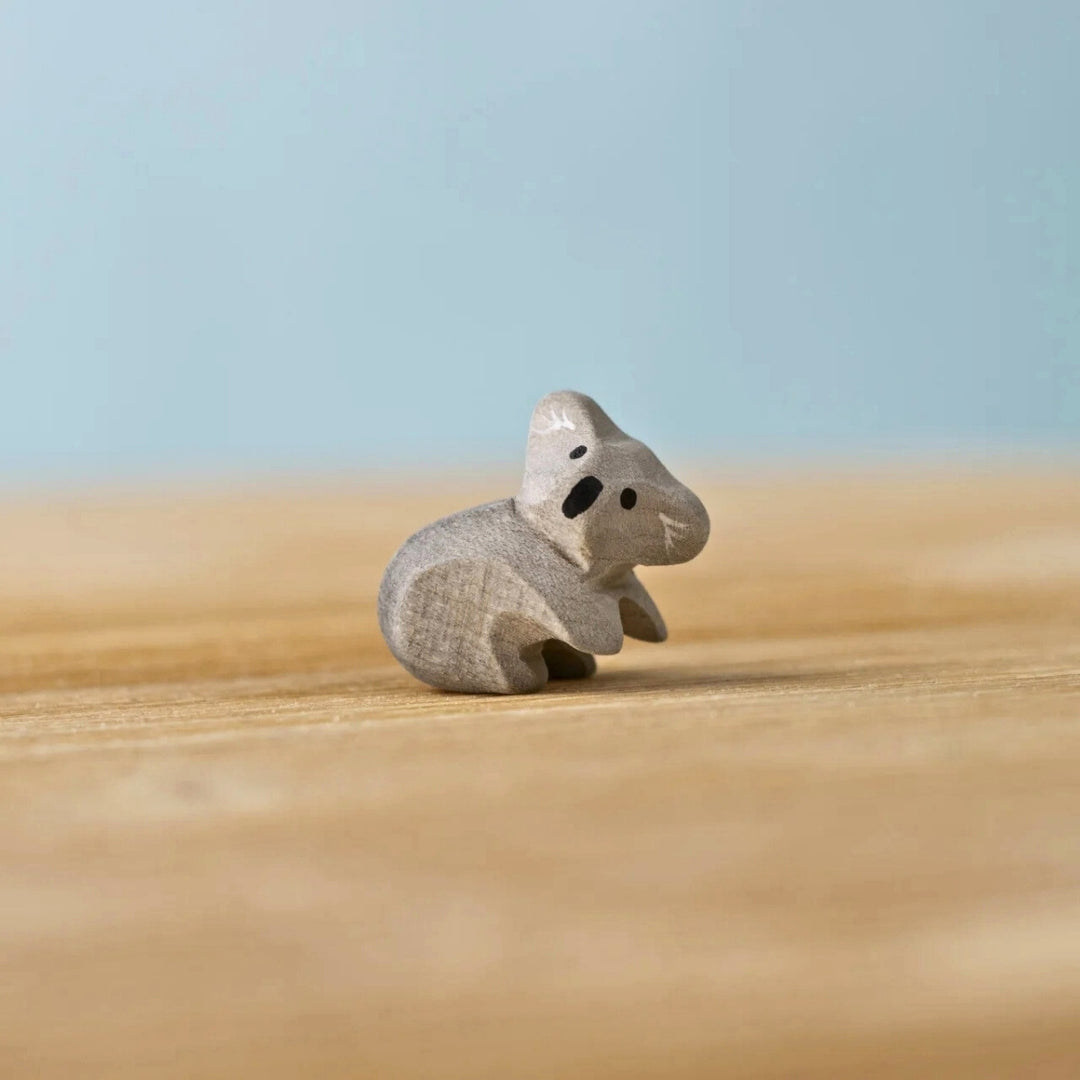 BumbuToys Wooden Animal Koala Joey for Small World Play from Australia