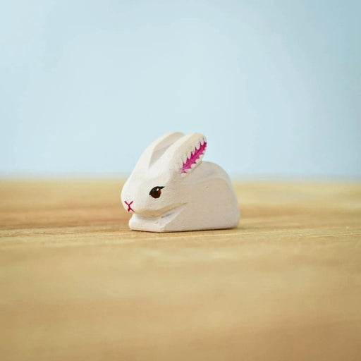BumbuToys Wooden Animal - Rabbit Baby - Easter, Perching for Small World Play from Australia