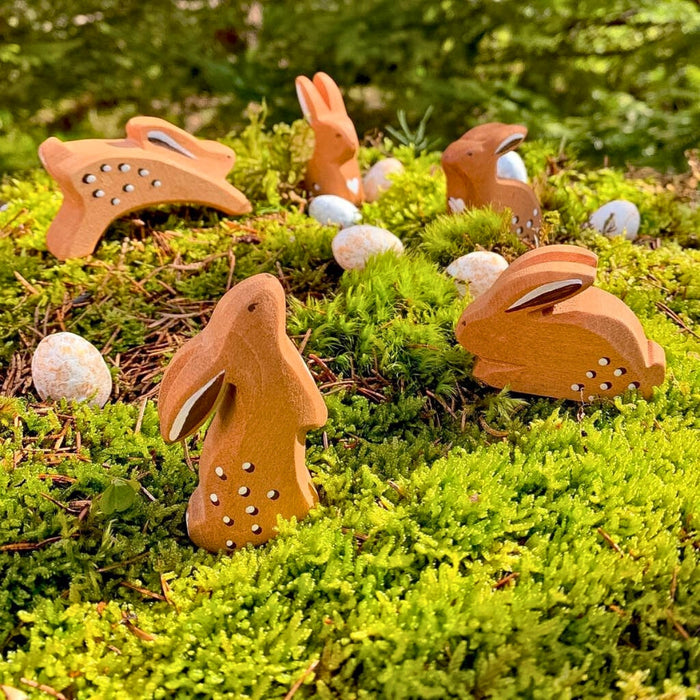 BumbuToys Wooden Animal - Rabbit - Standing