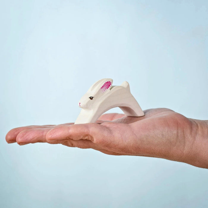 BumbuToys Wooden Animal - Rabbit - Easter, Running for Small World Play from Australia