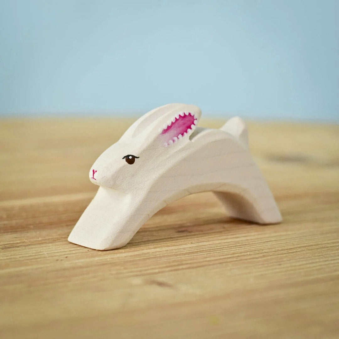 BumbuToys Wooden Animal - Rabbit - Easter, Running for Small World Play from Australia