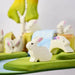 BumbuToys Wooden Animal - Rabbit - Easter, Sitting for Small World Play from Australia