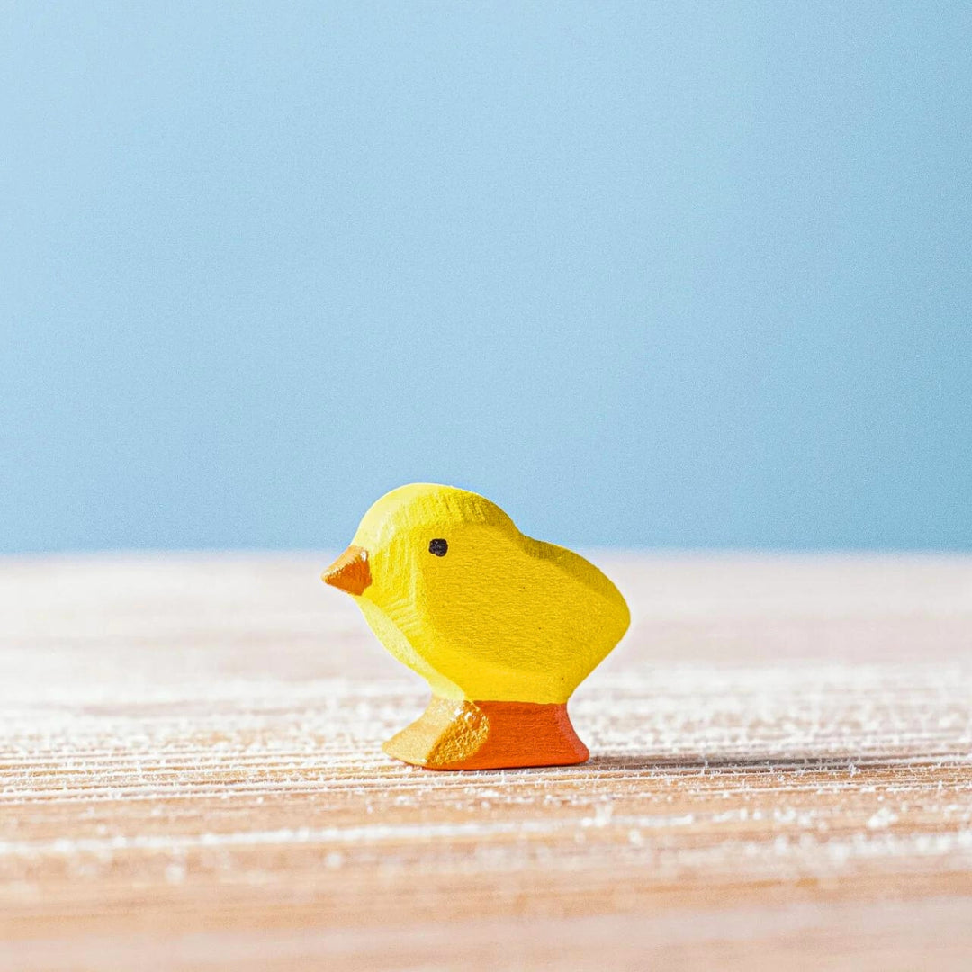 BumbuToys Handcrafted Wooden Farm Animal Chick from Australia