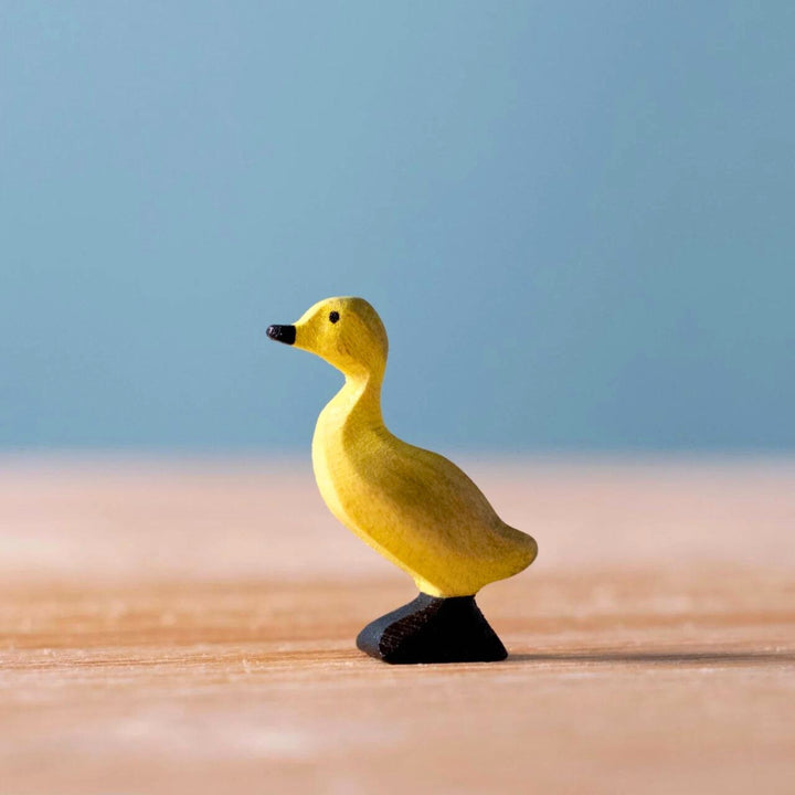 BumbuToys Handcrafted Wooden Farm Animal Duckling from Australia