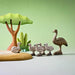 BumbuToys Wooden Bird - Emu Female for Small World Play from Australia