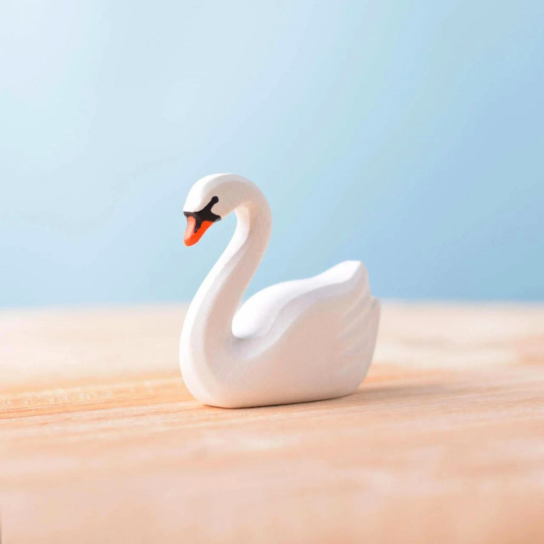 BumbuToys Handcrafted Wooden Bird Swan from Australia