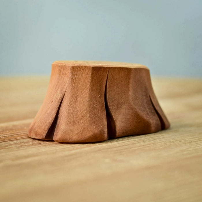 Bumbu Toys Handcrafted Wooden Lovebirds & Tree Stump for Small World Play from Australia