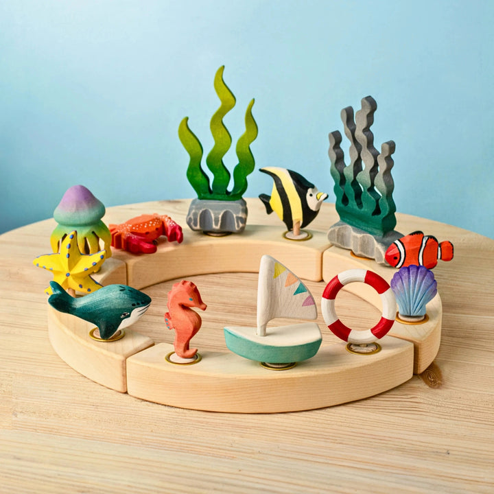 BumbuToys Beach Wooden Celebration Ring Decoration - Online, Australia
