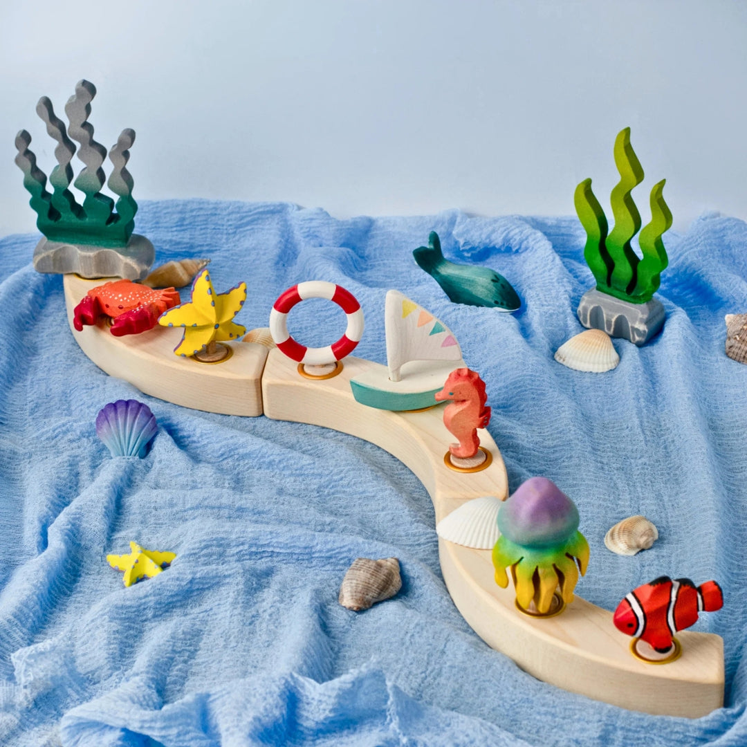 BumbuToys Beach Wooden Celebration Ring Decoration - Online, Australia