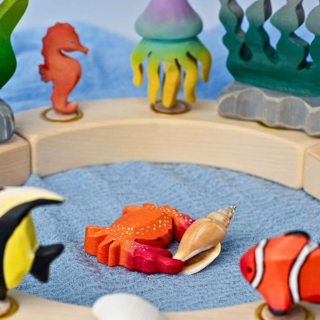 BumbuToys Wooden Celebration Ring Decoration - Crab - Online, Australia