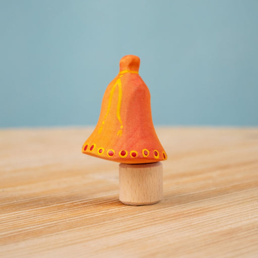 BumbuToys Wooden Celebration Ring Decoration - Festive Bell - Christmas-themed Birthday Ring Figure from Australia