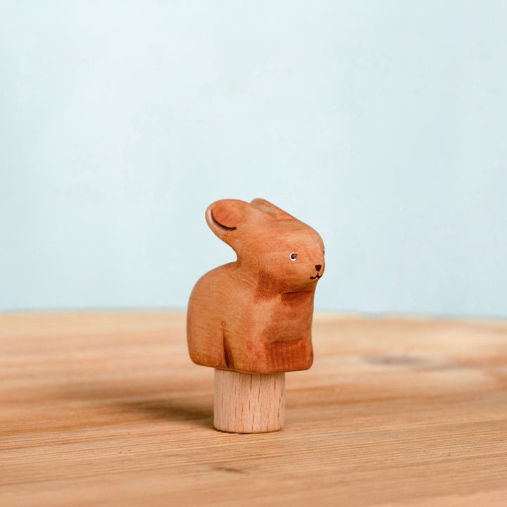 BumbuToys Wooden Celebration Ring Decoration - Festive Bunny for Small World Play - Online, Australia